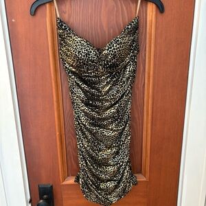 Animal Print Mini Dress